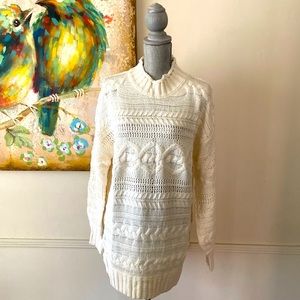 SIMPLEE WOMEN OVERSIZED KNITTED LONG SLEEVE PULLOVER SWEATER SIZE SMALL 🌟NWT🌟